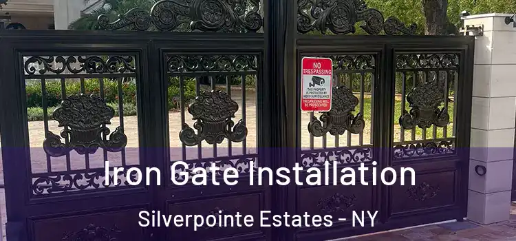 Iron Gate Installation Silverpointe Estates - NY