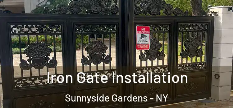 Iron Gate Installation Sunnyside Gardens - NY